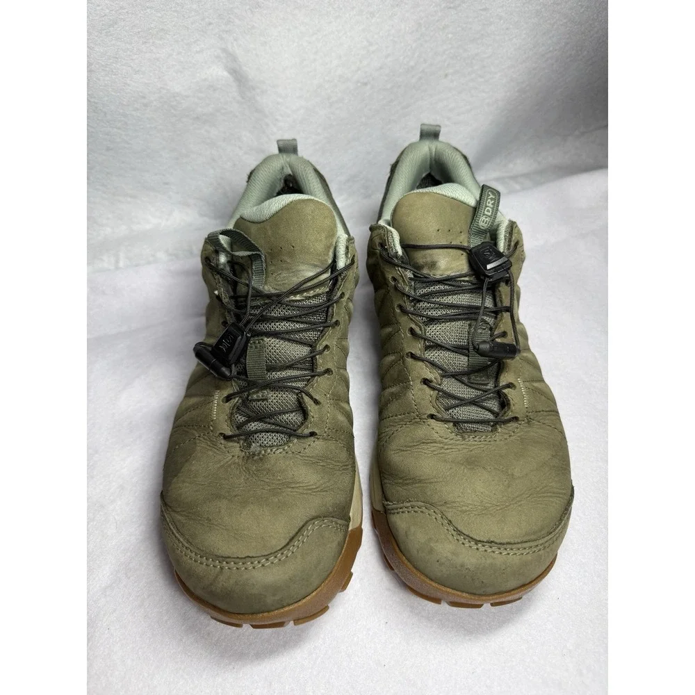 Oboz B-DRY Waterproof Leather Hiking Shoes Womens 8.5 Olive Green Trail Outdoor